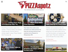 Tablet Screenshot of pizzaspotz.com